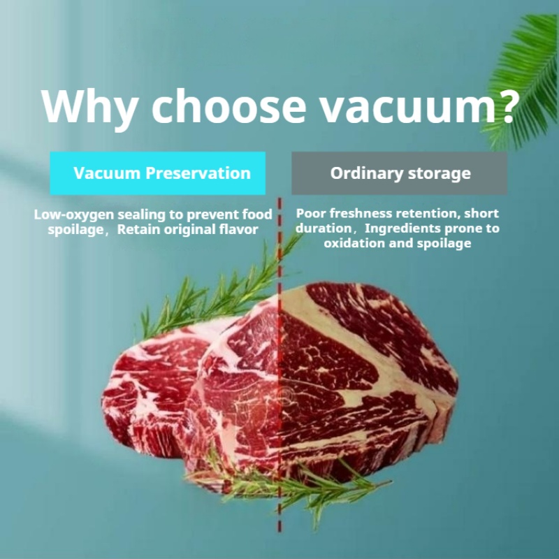 Food Vacuum Sealer Machine - เครื่องซีลสูญญากาศแบบตั้งโต๊ะสำหรับใช้งานเชิงพาณิชย์ เครื่องแพ็คสูญญากาศดิจิตอลสำหรับบรรจุภัณฑ์เนื้อสัตว์ อาหาร และผลไม้เพื่อการเก็บรักษา