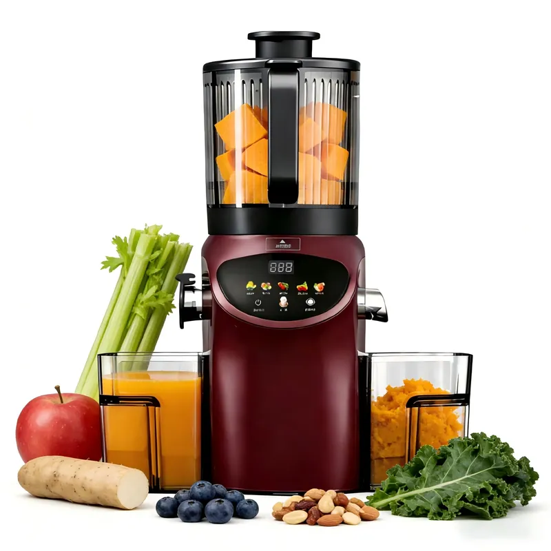 Electric Slow Juicer Cold Press - เครื่องคั้นน้ำผลไม้แบบกดเย็นไฟฟ้าระดับไฮเอนด์ ช่องป้อนขนาดใหญ่พิเศษ 6.30 นิ้ว กำลังไฟ 350W