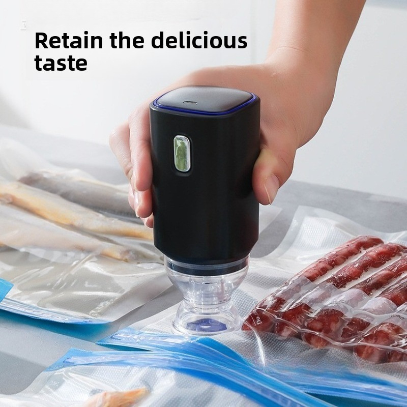 Food Vacuum Sealer Machine - เครื่องซีลสูญญากาศและเครื่องบรรจุภัณฑ์สูญญากาศ อุปกรณ์บรรจุภัณฑ์ เครื่องซีลอาหารแบบมือถือขนาดเล็ก ใช้ไฟฟ้า อเนกประสงค์ สำหรับใช้ในครัวเรือน