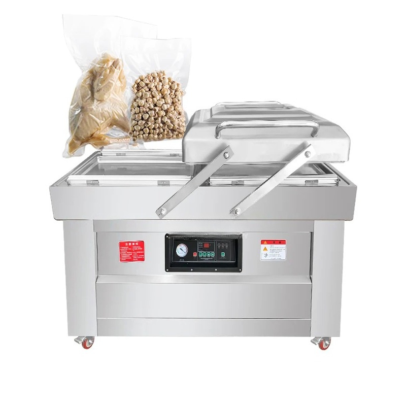 Food Vacuum Sealer Machine - เครื่องซีลสูญญากาศแบบสองห้องสแตนเลสสำหรับใช้งานเชิงพาณิชย์