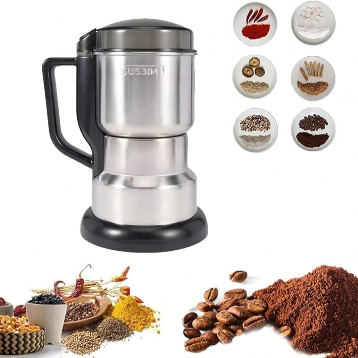 เครื่องบดกาแฟ มอเตอร์ทรงพลัง 3 - Coffee Bean Grinder Electric บทวิจารณ์และราคา