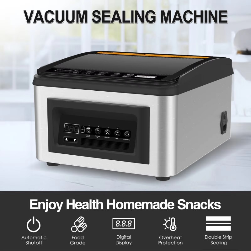 เครื่องซีลสูญญากาศไฟฟ้าแบบตั้ง - Food Vacuum Sealer Machine บทวิจารณ์และราคา